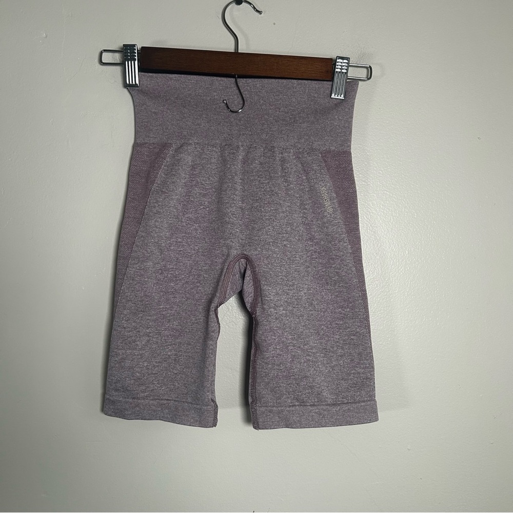 Gymshark Seamless Workout Shorts Purple Marl Women's Size Small‎ Athletic